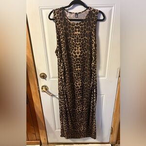SHEIN Curve Animal Print Dress Stretchy Will Fit Up To A 3X